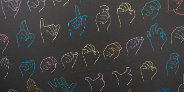 Illustratie van gebarentaal